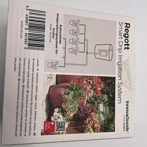 Automatic drop irrigation set.