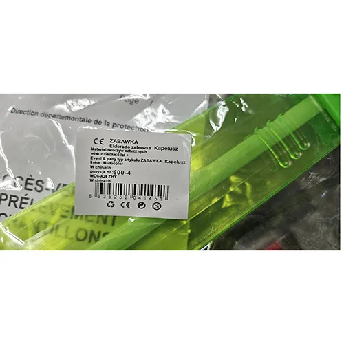 Pink plastic lightsaber. The saber lights up when the switch is pressed and makes a sound when it is waved.