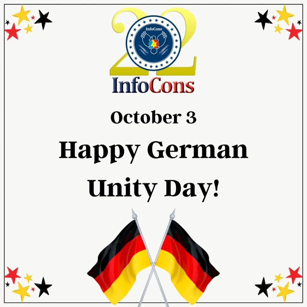 Happy German Unity Day , with a new attitude ! InfoCons Consumer Protection keeps you informed