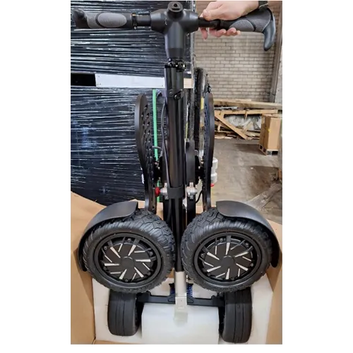 Four-wheeled electric golf scooter that folds for storage. The product includes a plug and power supply. Other Product Identifiers: G20250506099