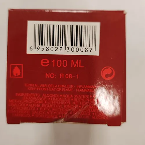 Eau de toilette, 100 ml.