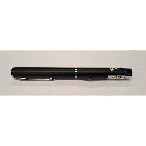 Laser pointer with a green light and laser function. Product sold online, in particular via www.electrocabin.com.