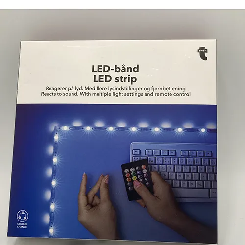 LED strip with remote control.