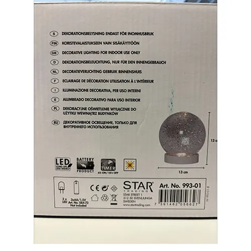 Star Trading - Lighting snow globe