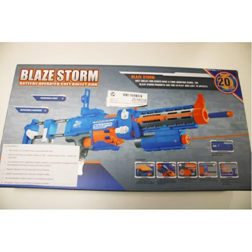 Battery operated soft bullet gun.