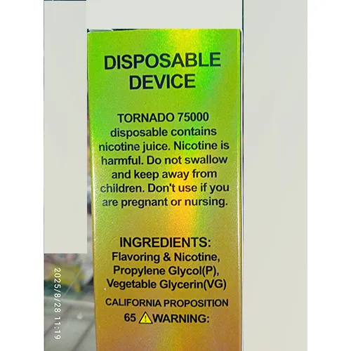TORNADO - Disposable electronic cigarette
