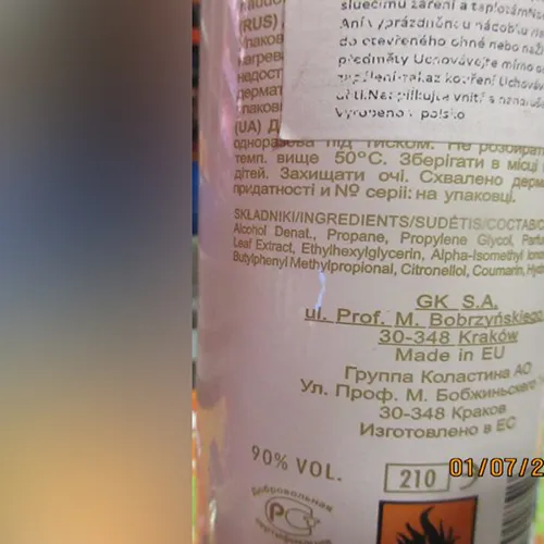 Deodorant spray, 90 ml.