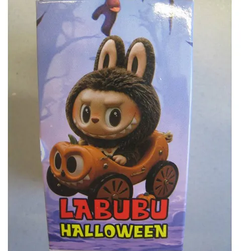 Soft toy, made of plastic and felt, in the shape of a Labubu-like doll. The toy includes a strap. Production date: June 2025.