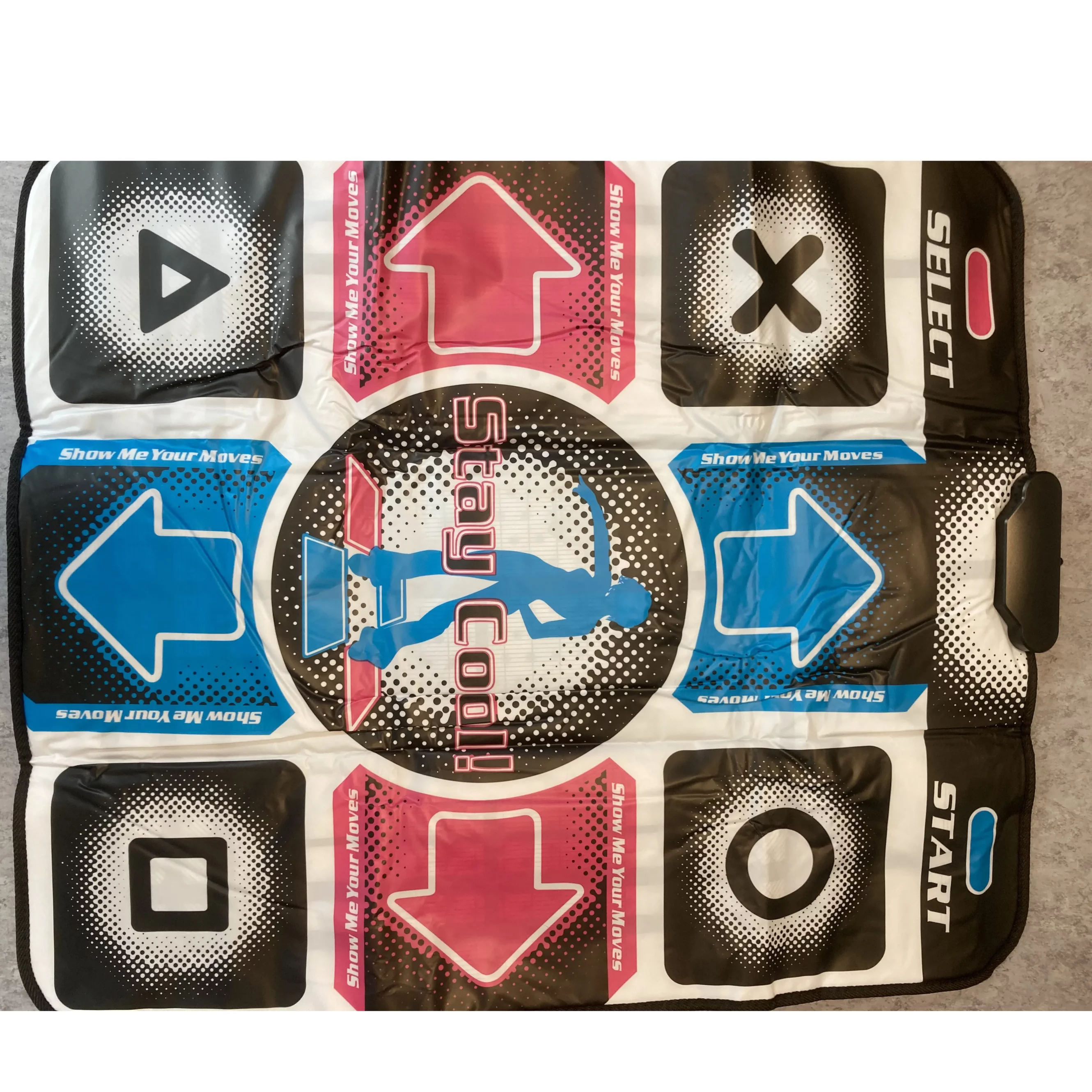 Electric dance mat game. Product sold online, in particular via Amazon (ASIN: B08GG4QCN9).