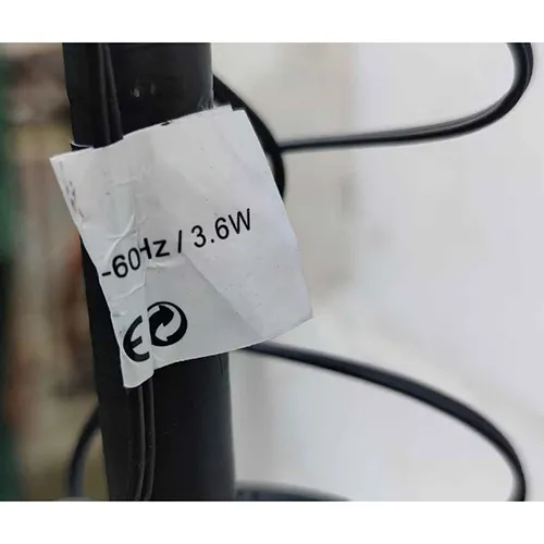 Yellow lighting chain with LED lights in the shape of a tree.