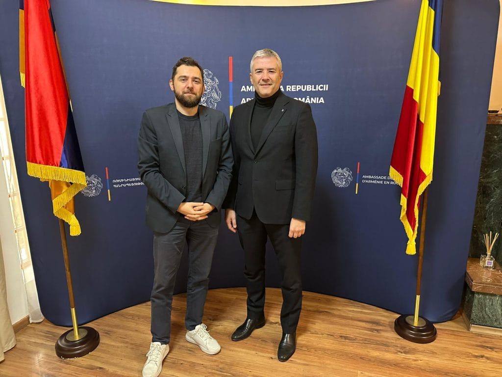 Meeting between Mr. Sorin Mierlea, President of InfoCons Consumer Protection, and His Excellency Mr. Tigran Galstyan, Ambassador of the Republic of Armenia to Romania