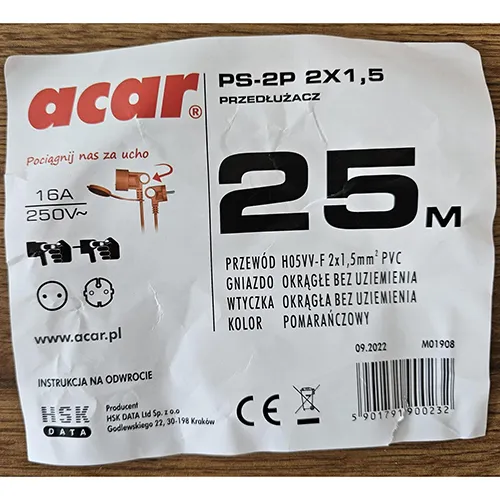 ACAR - Extension cord