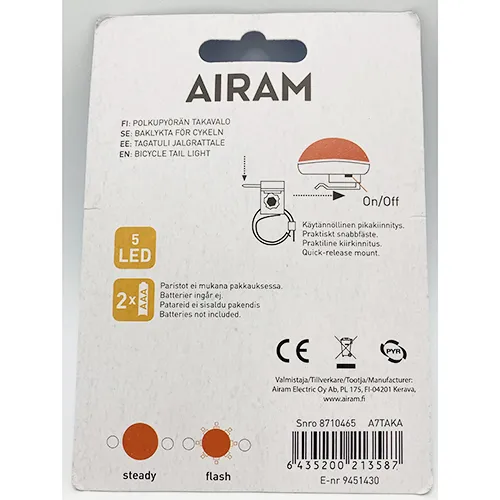 Airam - Bicycle light