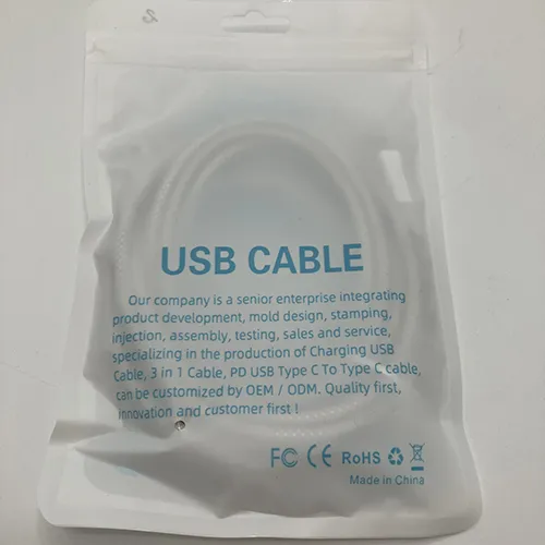 100W USB-C to USB-C data cable, 3 metres in length.