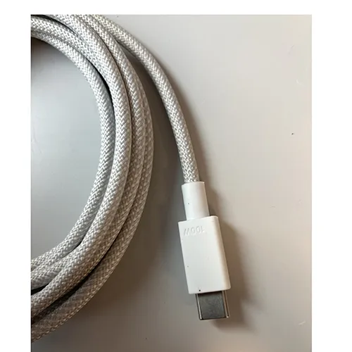 100W USB-C to USB-C data cable, 2 metres in length.