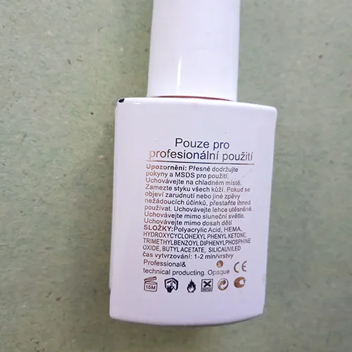 Gel nail polish, 15 ml.