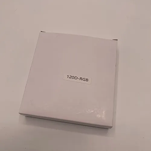 Black and white RGB fan. Product sold online, in particular via nordiccom.se.