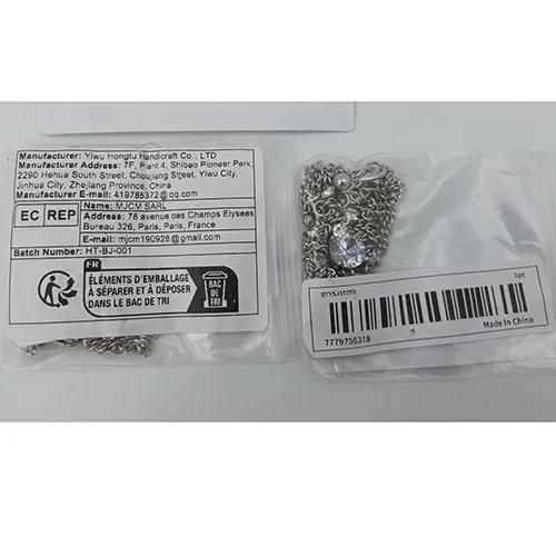 Body piercing jewellery. Product sold online, in particular via Temu.