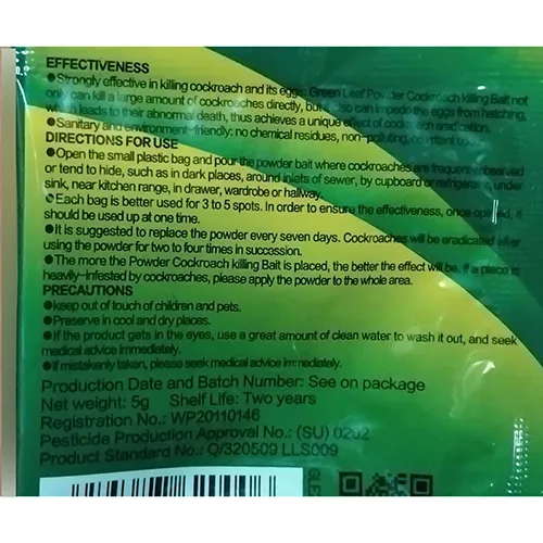 Green leaf - Cockroach bait