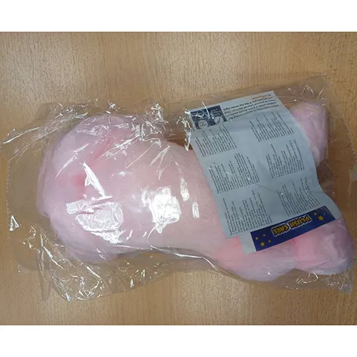 Battery-operated luminous soft toy in the shape of a pink dog. Product sold online, in particular via https://vm.tiktok.com.