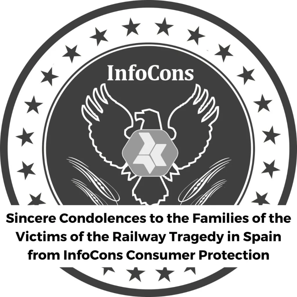 Sincere Condolences to the Families of the Victims of the Railway Tragedy in Spain from InfoCons Consumer Protection