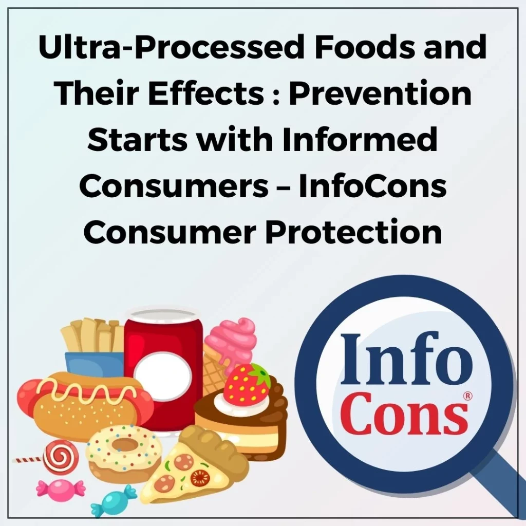 Ultra-Processed Foods and Their Effects : Prevention Starts with Informed Consumers – InfoCons Consumer Protection