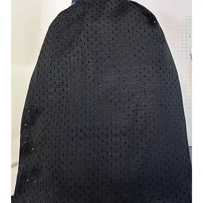 Two-part baby sling without integrated leg openings, black on the outside, with a cloth-like mesh fabric and white padded inserts in some parts. Product sold online, in particular via AliExpress (Unique identifiers: 005007565256736-12000041320277361).
