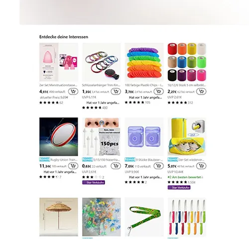 Menstrual cup made of translucent white silicone. Product sold online, in particular via Temu (unique product identifier: 601100165351839).