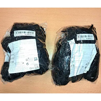 Soft toy in the form of a black cat, 30 cm/11.8 inches. Product sold online, in particular via Shein.