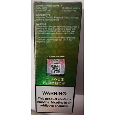 RENdM TORANDO - Disposable electronic cigarette