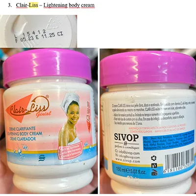 Sivop parfums and cosmetiques - Skin lightening cream