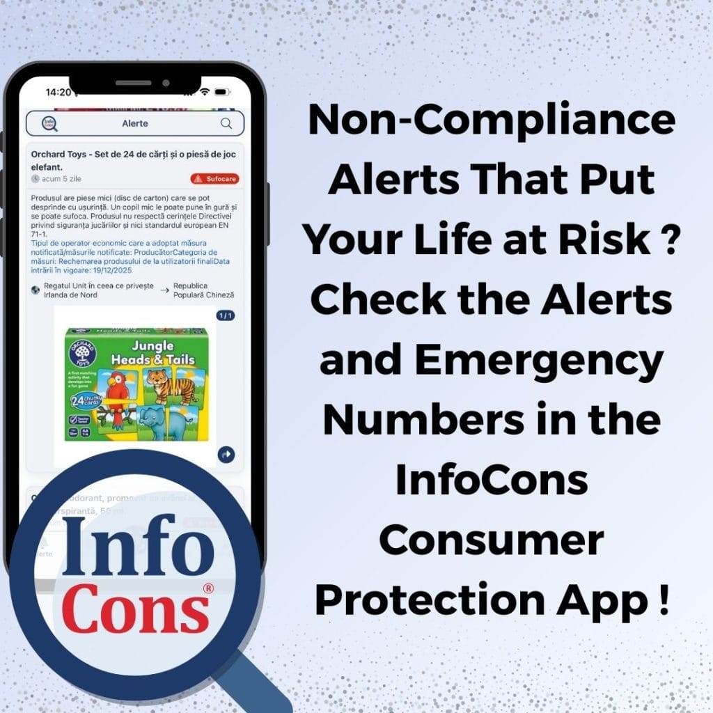 Non-Compliance Alerts That Put Your Life at Risk ? Check the Alerts and Emergency Numbers in the InfoCons Consumer Protection App !