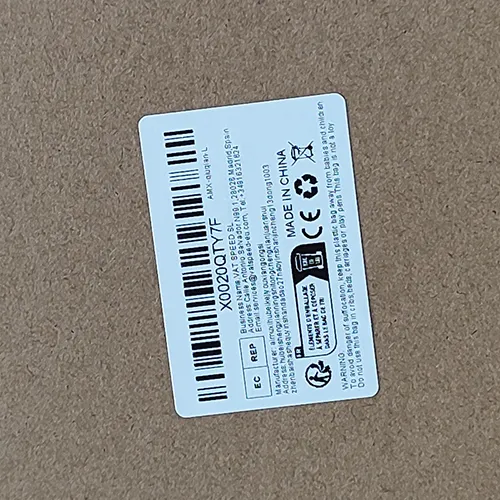 Blue-white textile swing for children under three years of age. Product sold online, in particular via Amazon (ASIN: B0D3HM6TDV).