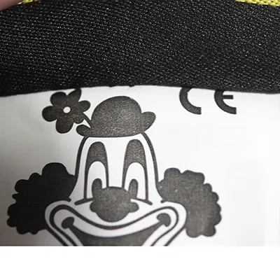 Black and white panda fancy-dress costume, intended for children, 850 mm of length and 380 mm of width. Size 74. Made from 100% polyester. Product sold online, in particular via www.deiters.de.