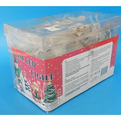 Decorative lighting chain which can be expanded with additional members. Voltage of 220-240 V, frequency of 50/60 Hz and power rating of 9 W.