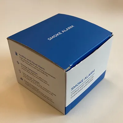 Round white and black smoke detector. Product sold online, in particular via Shein (unique product identifier: sr25090201121913177).