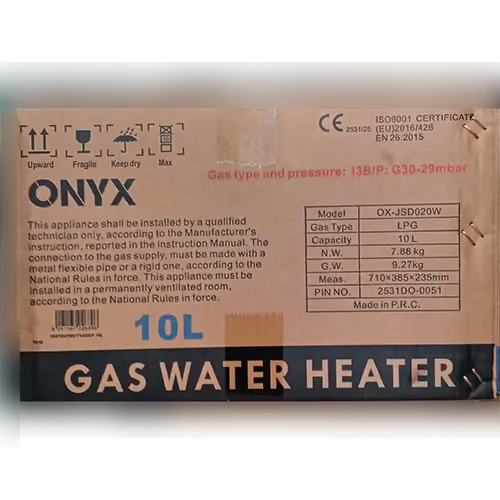 ONYX - Gas water heater
