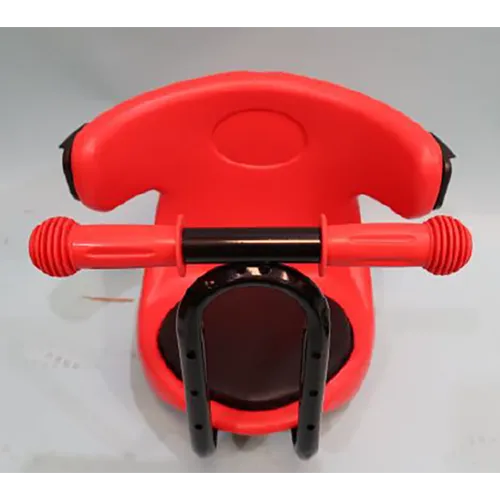 Children's front bicycle seat in red, black, blue or green colour, with handles and foot rests. Product sold online, in particular via Aliexpress (unique product identifiers: 1005005686219917, 1005010559483782, 1005008997247143, 1005010426785671).