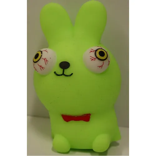 Rabbit shaped squishy toy.
