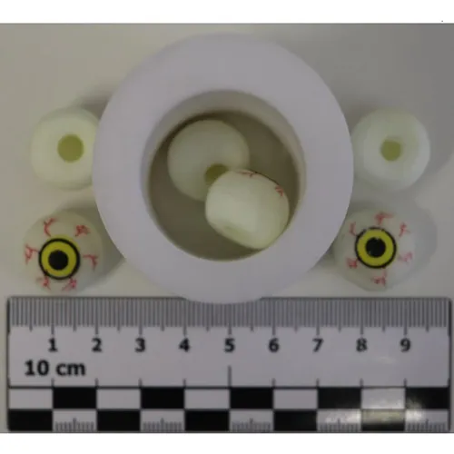 Rabbit shaped squishy toy.