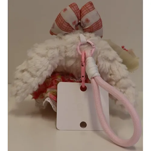 Soft toy, in the shape of a rabbit and a bear, with a key ring.