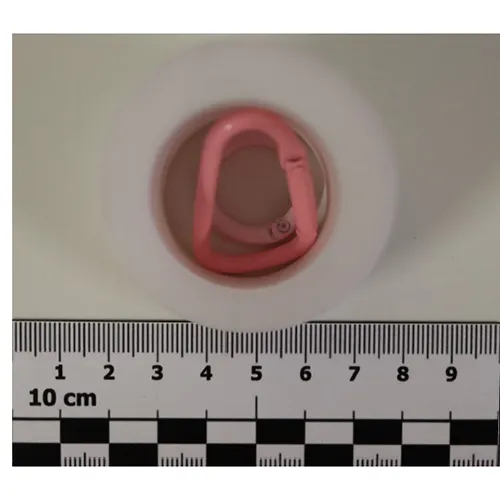 Soft toy, in the shape of a rabbit and a bear, with a key ring.