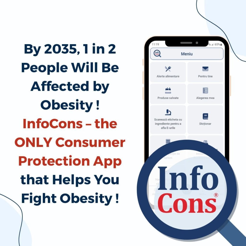 By 2035, 1 in 2 People Will Be Affected by Obesity ! InfoCons – the ONLY Consumer Protection App that Helps You Fight Obesity !