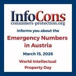 Emergency Numbers in Austria ! Be Prepared on the occasion of World Consumer Rights Day - March 15 , 2026 - InfoCons Consumer Protection informs you