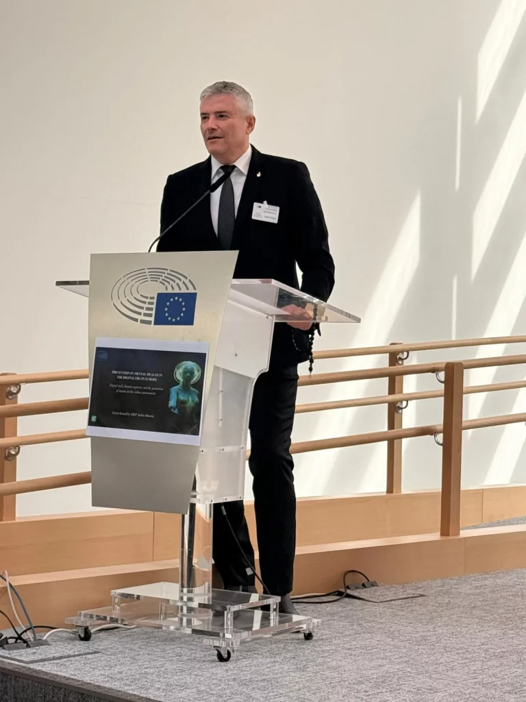 The presence of Mr. Sorin Mierlea, President of InfoCons, at the event “Mental Health Prevention in the Digital Age in Europe – Digital Tools, Human Expertise, and the Protection of Minors” - Prevention with the InfoCons App!