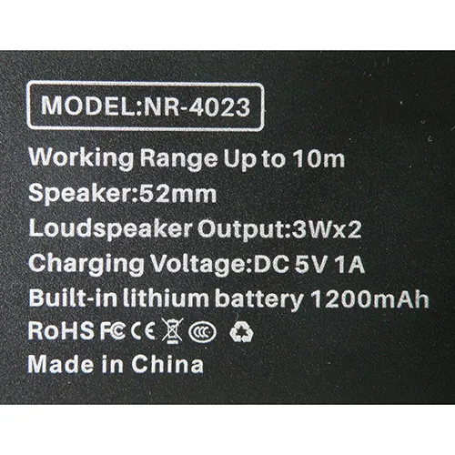 NewRixing - Wireless speaker