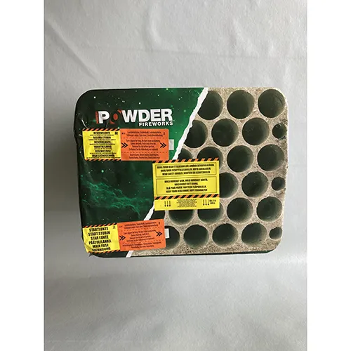 Combination of shot tubes and fountain with 36 shots.