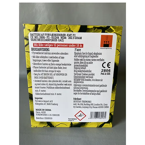 Battery of shot tubes with 25 shots.