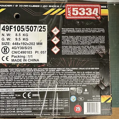 GBV-Weco Vuurwerk B.V. - Fireworks