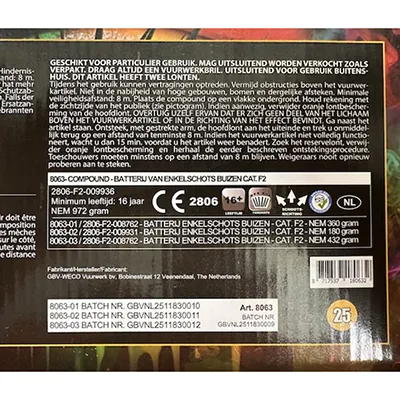 GBV-Weco Vuurwerk B.V. - Fireworks